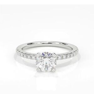 Moissanite Engagement Ring 1 carat total weight NWT 925 sterling silver